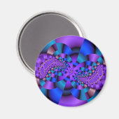 Abstracte metaalbloem magneet (Voorkant / Achterkant)