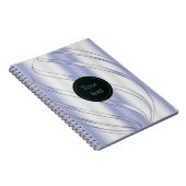 abstracte metalen dynamische textuur notitieboek (Rechterzijde)