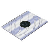 abstracte metalen dynamische textuur notitieboek (Linkerzijde)