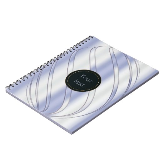 abstracte metalen dynamische textuur notitieboek (Linkerzijde)