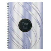 abstracte metalen dynamische textuur notitieboek (Voorkant)