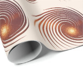 Abstracte metalen gouden spiraal cadeaupapier (Rol Hoek)
