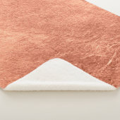 Abstracte metalen textuur van het geborstelde kope sherpa deken (3/4)