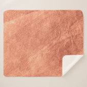 Abstracte metalen textuur van het geborstelde kope sherpa deken (Voorkant (horizontaal))