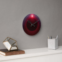 Abstracte Metallic Echo Kamer met Rode Geluidsgolf