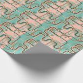 Abstracte metrokaart, dubbele patronen. cadeaupapier (Hoek)