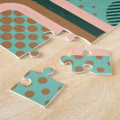 Abstracte metrokaart, dubbele patronen. legpuzzel (Zijkant)
