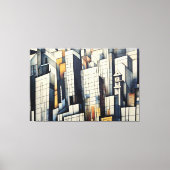 Abstracte metropool canvas afdruk (Voorkant)
