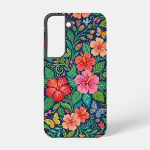 Abstracte Mexicaanse Hibiscus Samsung Hoesjes Galaxy Hoesje