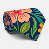 Abstracte Mexicaanse Hibiscus Vlinders Das (Opgerold)