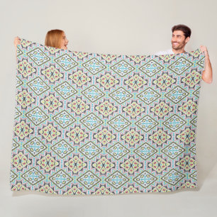 Abstracte mexicaanse stammenretro - afrikaanse eth fleece deken