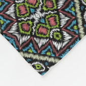 Abstracte mexicaanse stammenretro - afrikaanse eth fleece deken (Hoek)