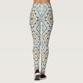 Abstracte mexicaanse stammenretro - afrikaanse eth leggings (Achterkant)
