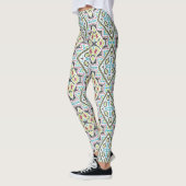 Abstracte mexicaanse stammenretro - afrikaanse eth leggings (Links)