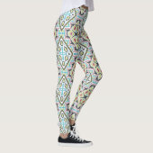 Abstracte mexicaanse stammenretro - afrikaanse eth leggings (Rechts)