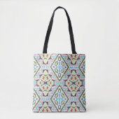 Abstracte mexicaanse stammenretro - afrikaanse eth tote bag (Voorkant)