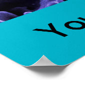 abstracte microbiologie, aangepast poster doek (Hoek)