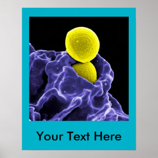 abstracte microbiologie, aangepast poster doek