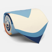 Abstracte mid-century geometrische kunst en modern stropdas (Opgerold)