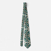Abstracte Mid Century Modern Sterrenexplosie Diama Stropdas (Achterkant)