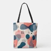 Abstracte mid-century modern tote bag (Achterkant)
