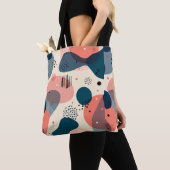 Abstracte mid-century modern tote bag (Dichtbij)