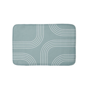 Abstracte Mid Century stijl lijnkunst Badmat