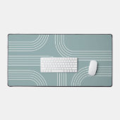 Abstracte Mid Century stijl lijnkunst Bureaumat (Keyboard & Muis)