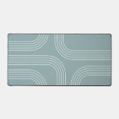 Abstracte Mid Century stijl lijnkunst Bureaumat (Voorkant)