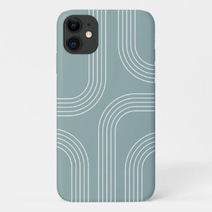 Abstracte Mid Century stijl lijnkunst Case-Mate iPhone Case