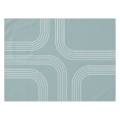 Abstracte Mid Century stijl lijnkunst Tafelkleed (Voorkant (Horizontaal))