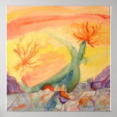 Abstracte middag poster (Voorkant)