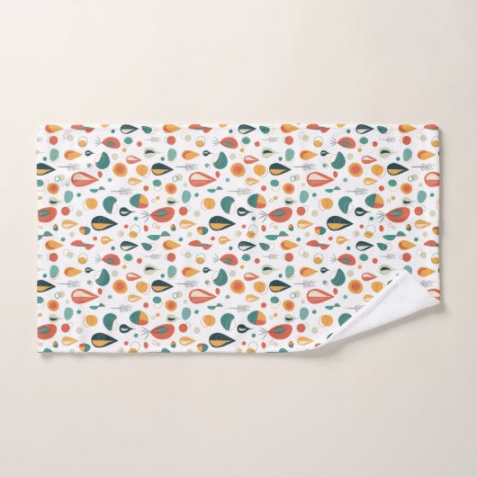 Abstracte middeleeuwse moderne Natuur Raindrop Bad Handdoek (Handdoek)