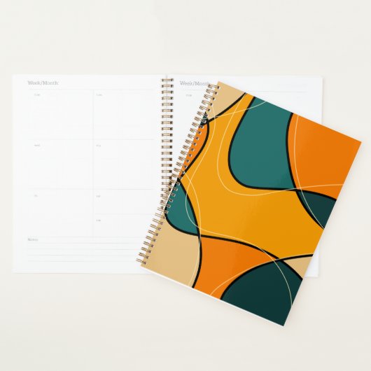 Abstracte middeleeuwse moderne planner (Display)