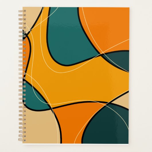 Abstracte middeleeuwse moderne planner (Voorkant)