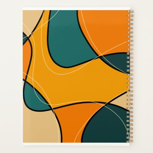 Abstracte middeleeuwse moderne planner (Achterkant)