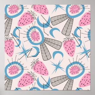 Abstracte middeleeuwse moderne poster