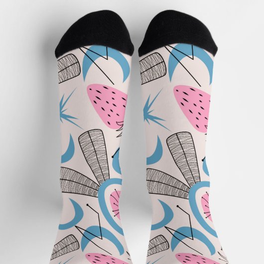 Abstracte middeleeuwse moderne sokken (Top)