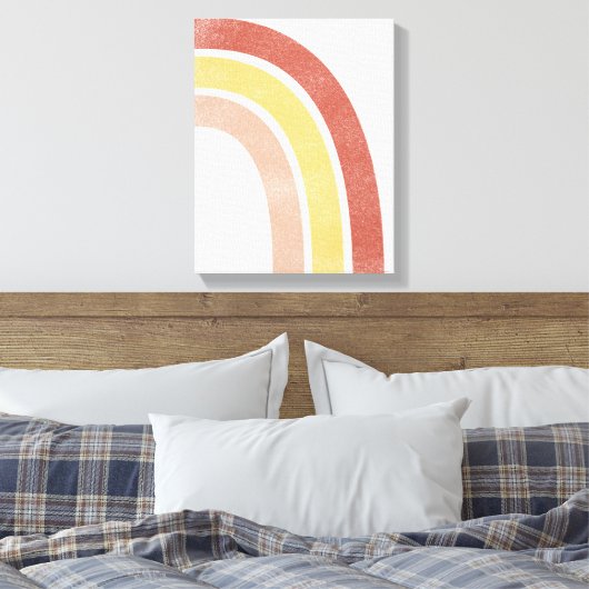 Abstracte middeleeuwse regenboog canvas afdruk (Insitu (Slaapkamer))