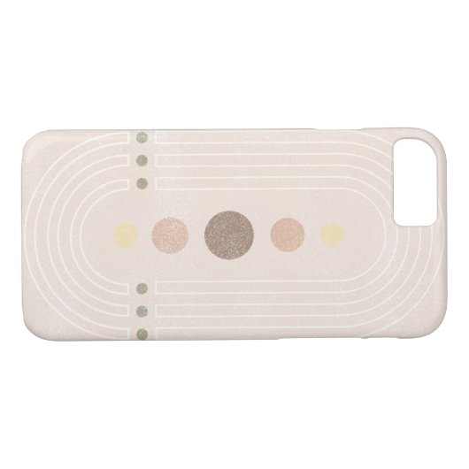 Abstracte middeleeuwse roze Case-Mate iPhone case (Achterkant (Horizontaal))