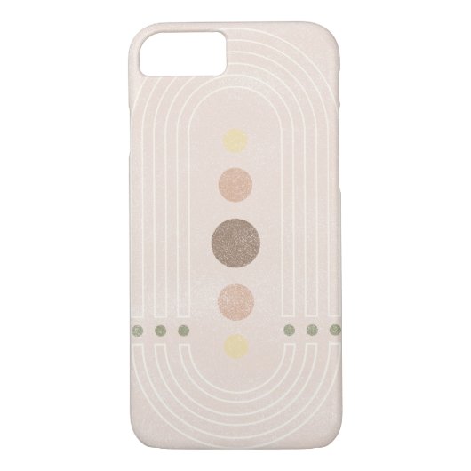 Abstracte middeleeuwse roze Case-Mate iPhone case (Achterkant)