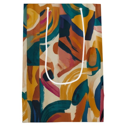 Abstracte middelgrote cadeautas (Achterkant)