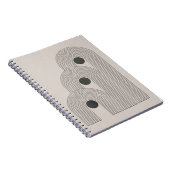 Abstracte midden-eeuwse, geometrische balansvormen notitieboek (Rechterzijde)