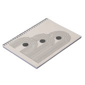 Abstracte midden-eeuwse, geometrische balansvormen notitieboek (Linkerzijde)