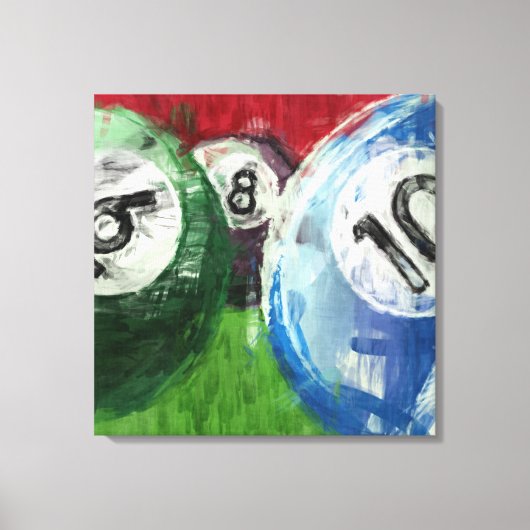 Abstracte miljarden canvas afdruk (Voorkant)