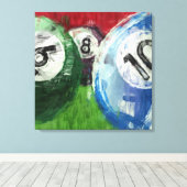 Abstracte miljarden canvas afdruk (Insitu (Houten vloer))