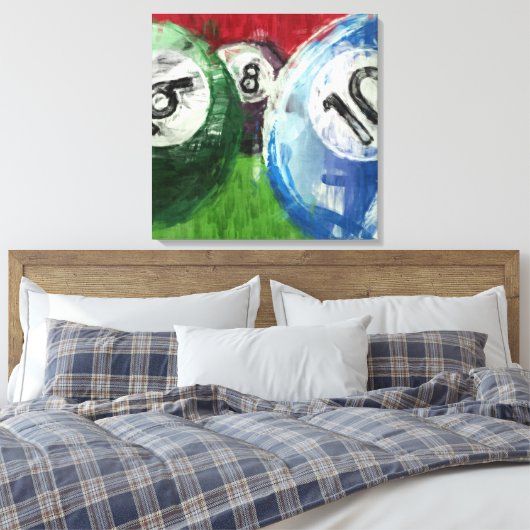 Abstracte miljarden canvas afdruk (Insitu (Slaapkamer))