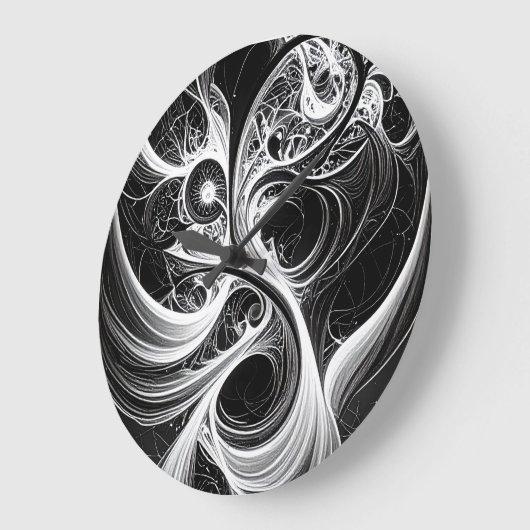 Abstracte mind swirl wandklok (Hoek)