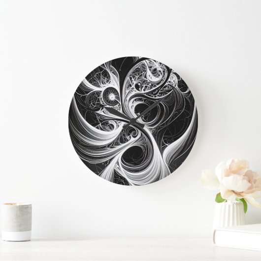 Abstracte mind swirl wandklok (Huis)