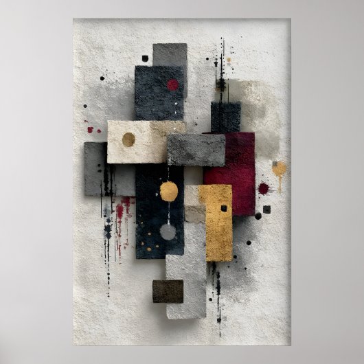 Abstracte Minimaalprint, Afdrukbare Kunst, Moderne Poster (Voorkant)